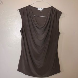 Dressbarn Drape Neck Top (M)